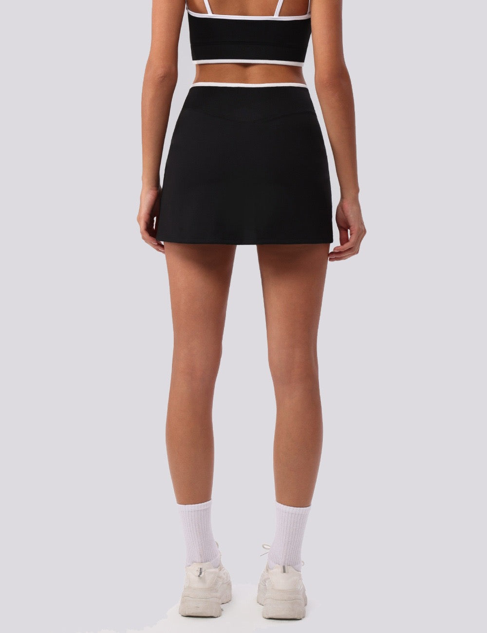 activewear skirt with secure shorts