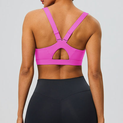 adjustable back sports bra