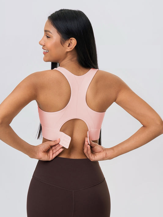 adjustable hook sports bra