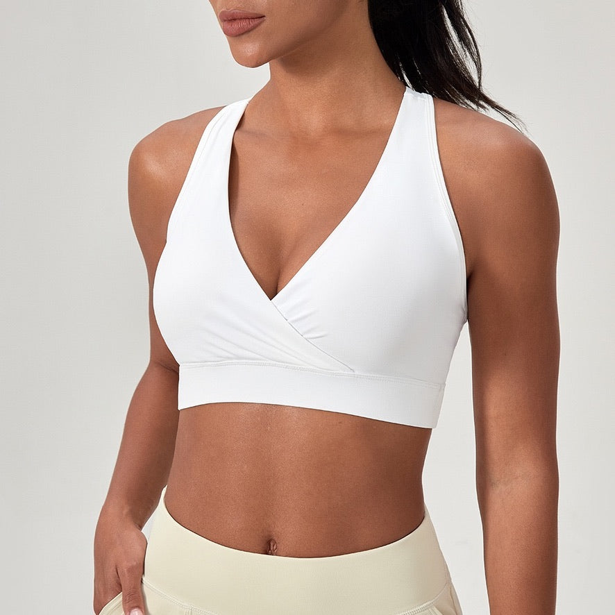 white all-day wear sports bras 