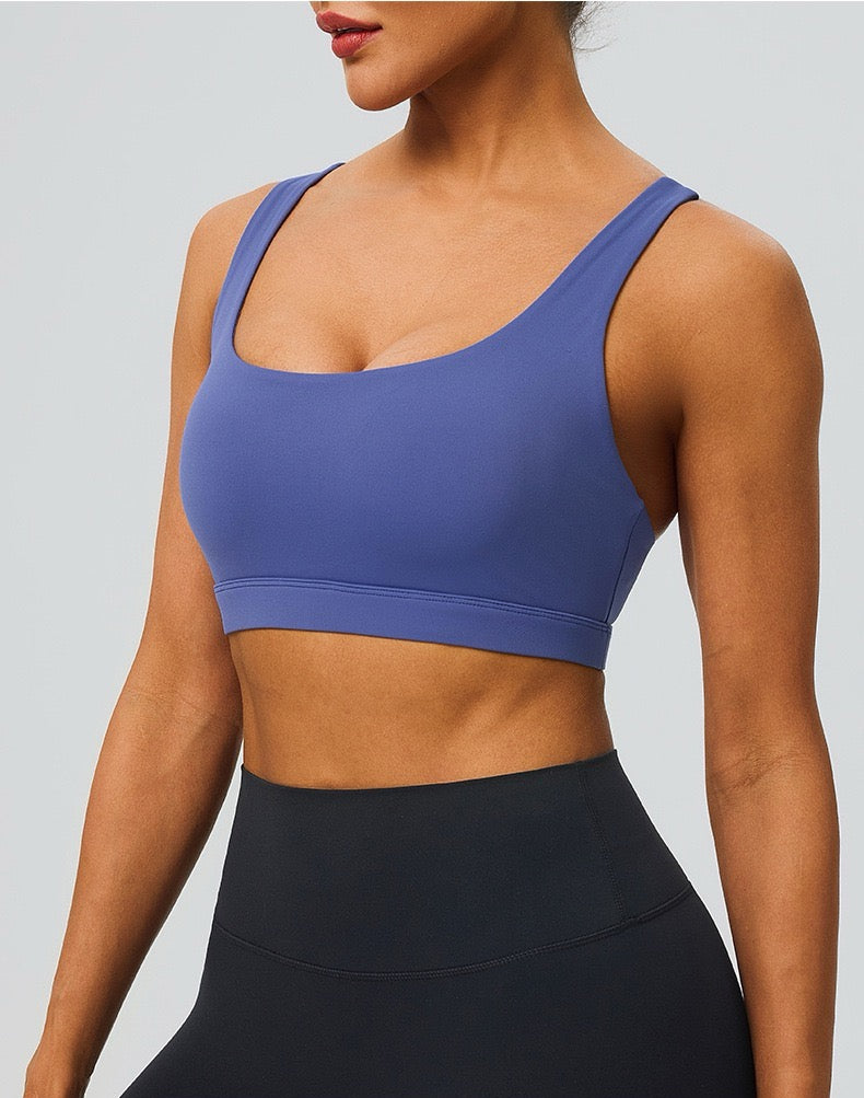 anti sweat workout bra blue colour 