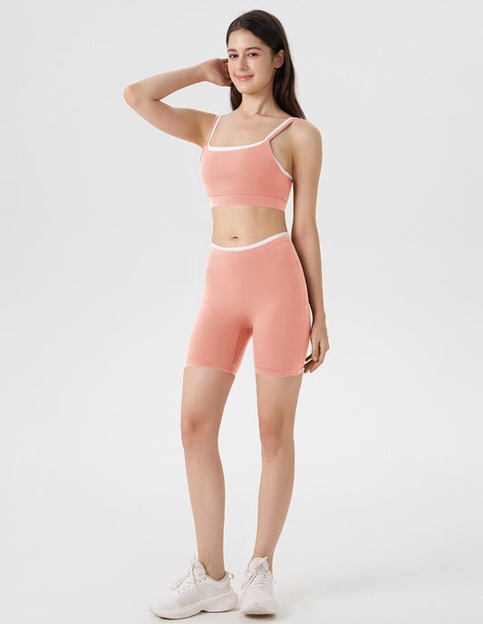 pink athleisure matching set women