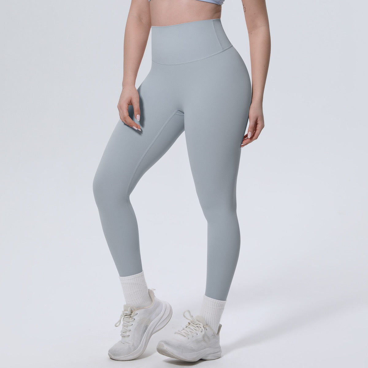 Black High Waist Workout Leggings – Squat Proof Gym Yoga Pants for Women