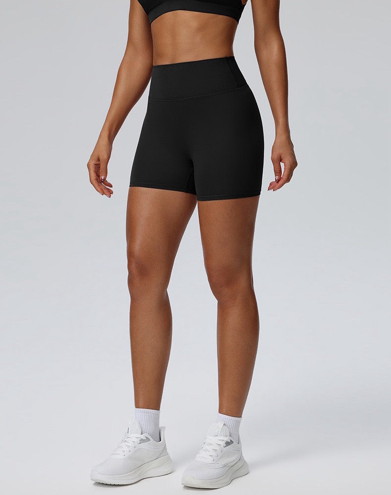 black athletic shorts for women