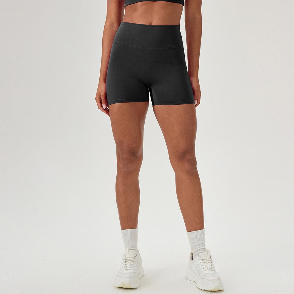 black biker shorts women