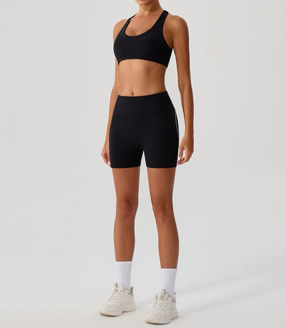 black fitness top women