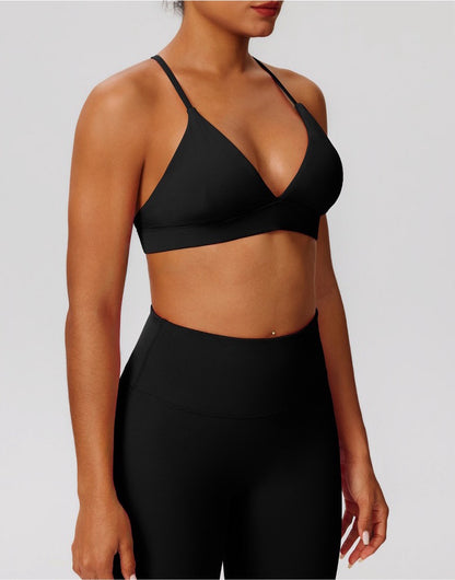 black gym bra for women
