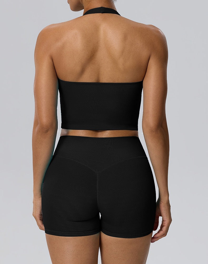 halter neck workout top