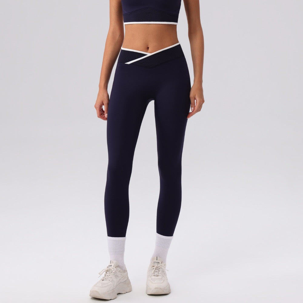 black high waisted workout leggings