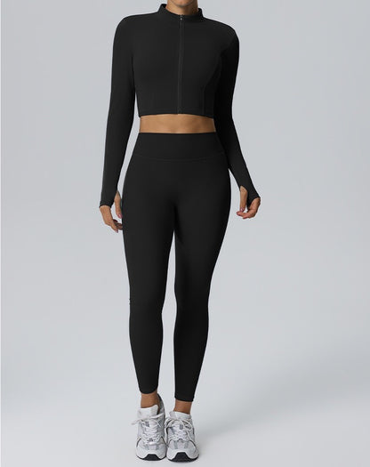 black sculpting leggings