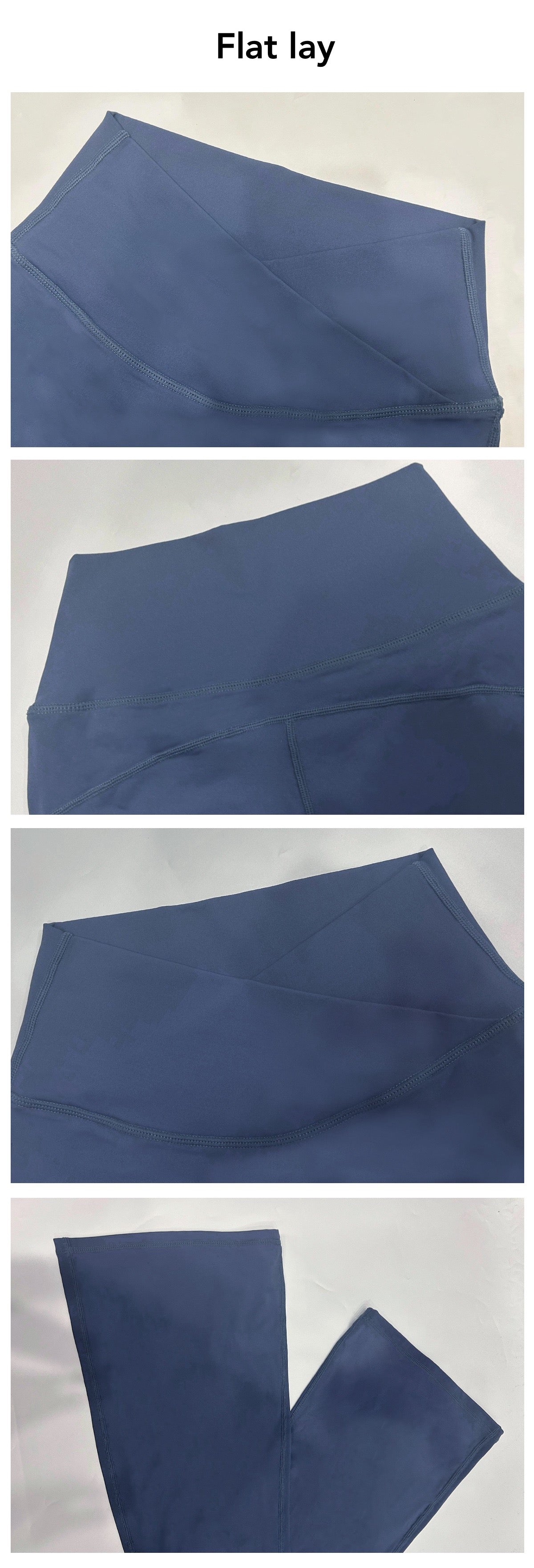 blue Pilates flare leggings