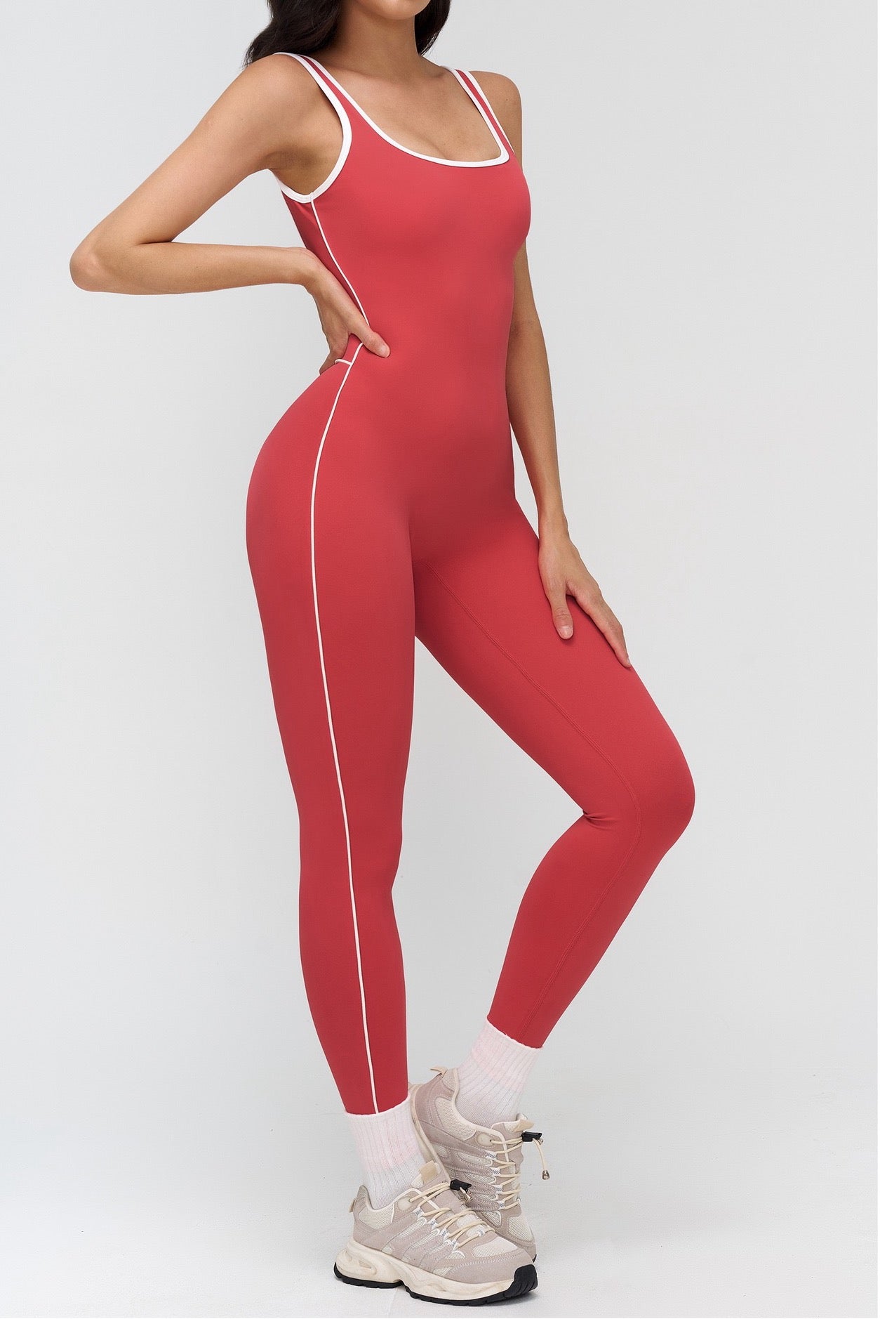 body contouring activewear onesie
