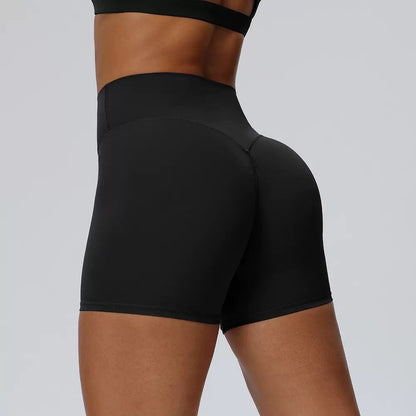 booty lifting workout shorts black