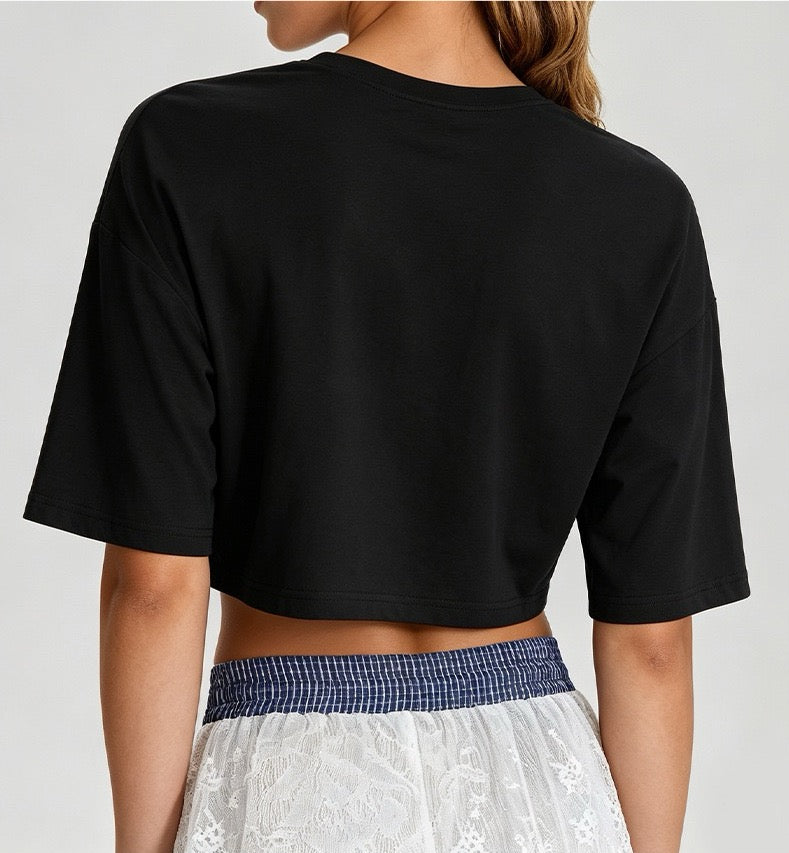 breathable fitness shirt black