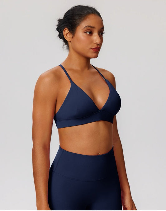 breathable nylon spandex sports bra