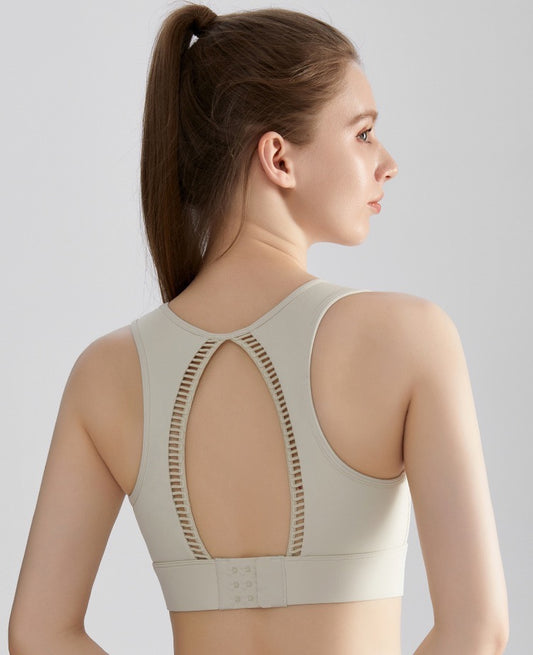 breathable racerback sports bra