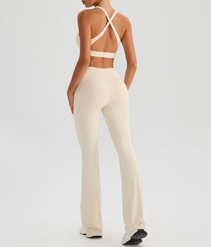 breathable workout bra light colour