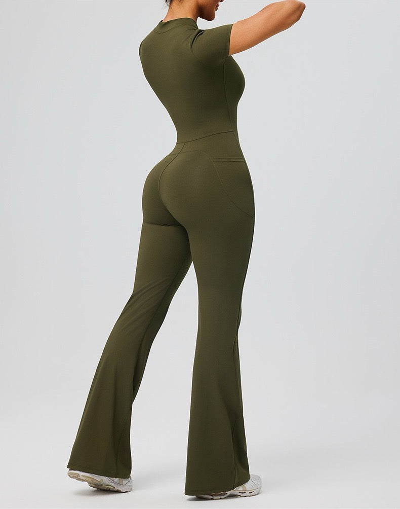 breathable yoga sculpt jumpsuit