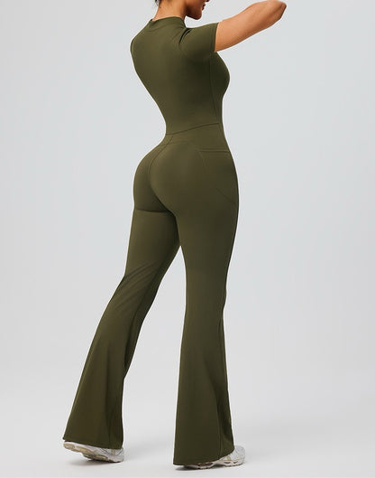 breathable yoga sculpt jumpsuit