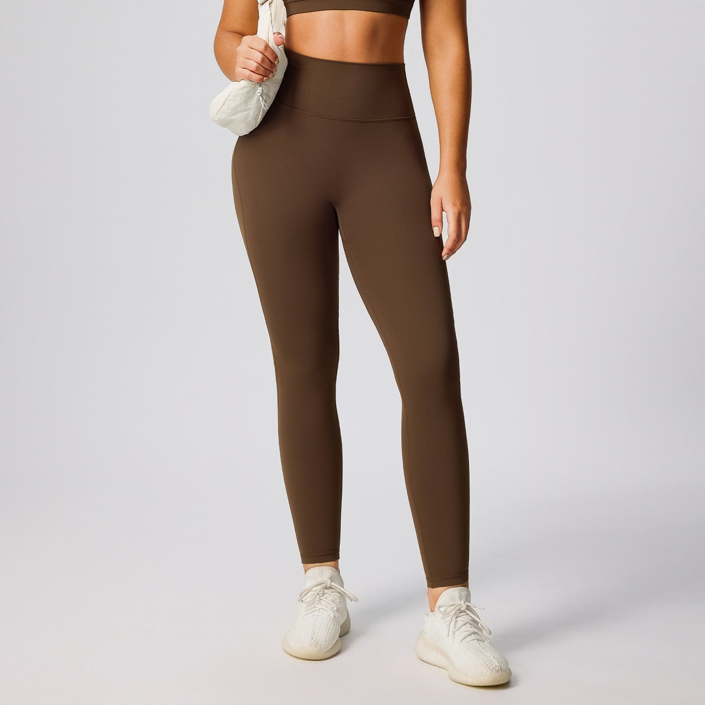 brown workout leggings for women 