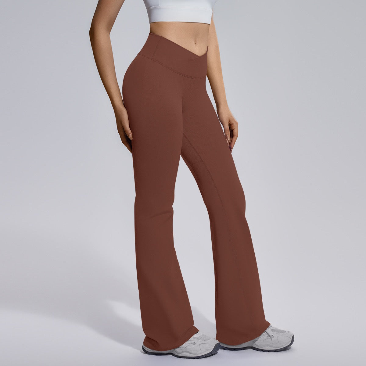 brown workout pants women