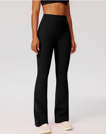butt contour flare leggings black
