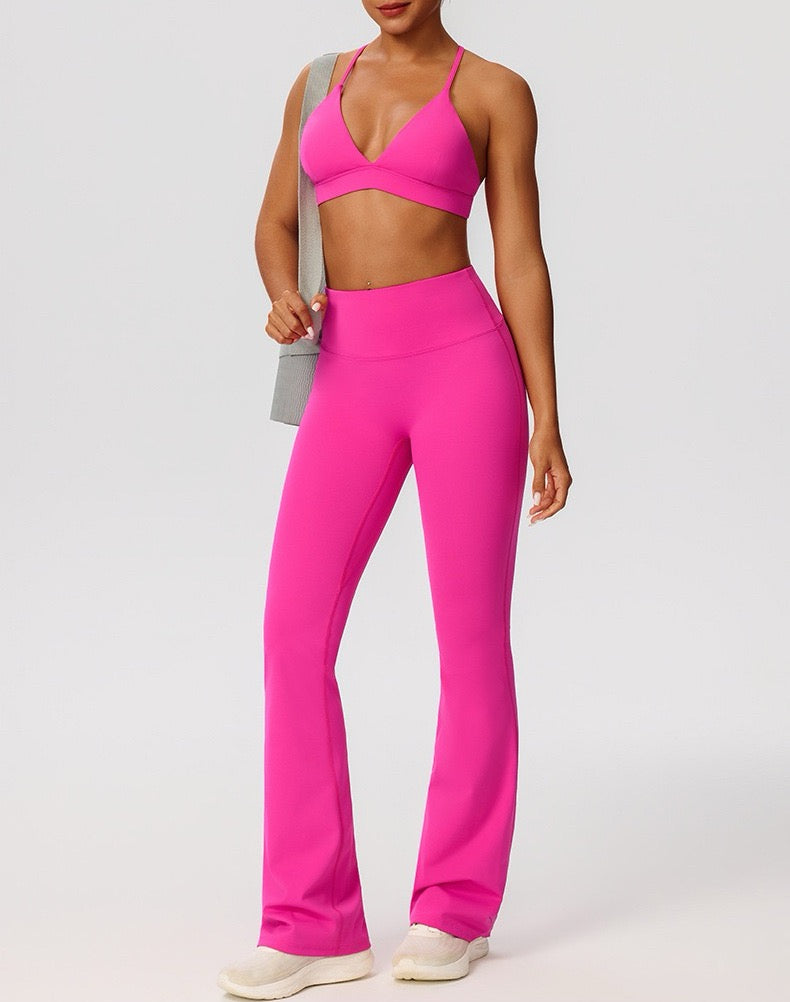 butt shaping flare leggings