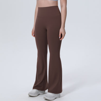 buttery soft brown flare leggings squat proof