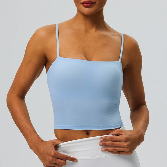 blue activewear bra buttery soft 