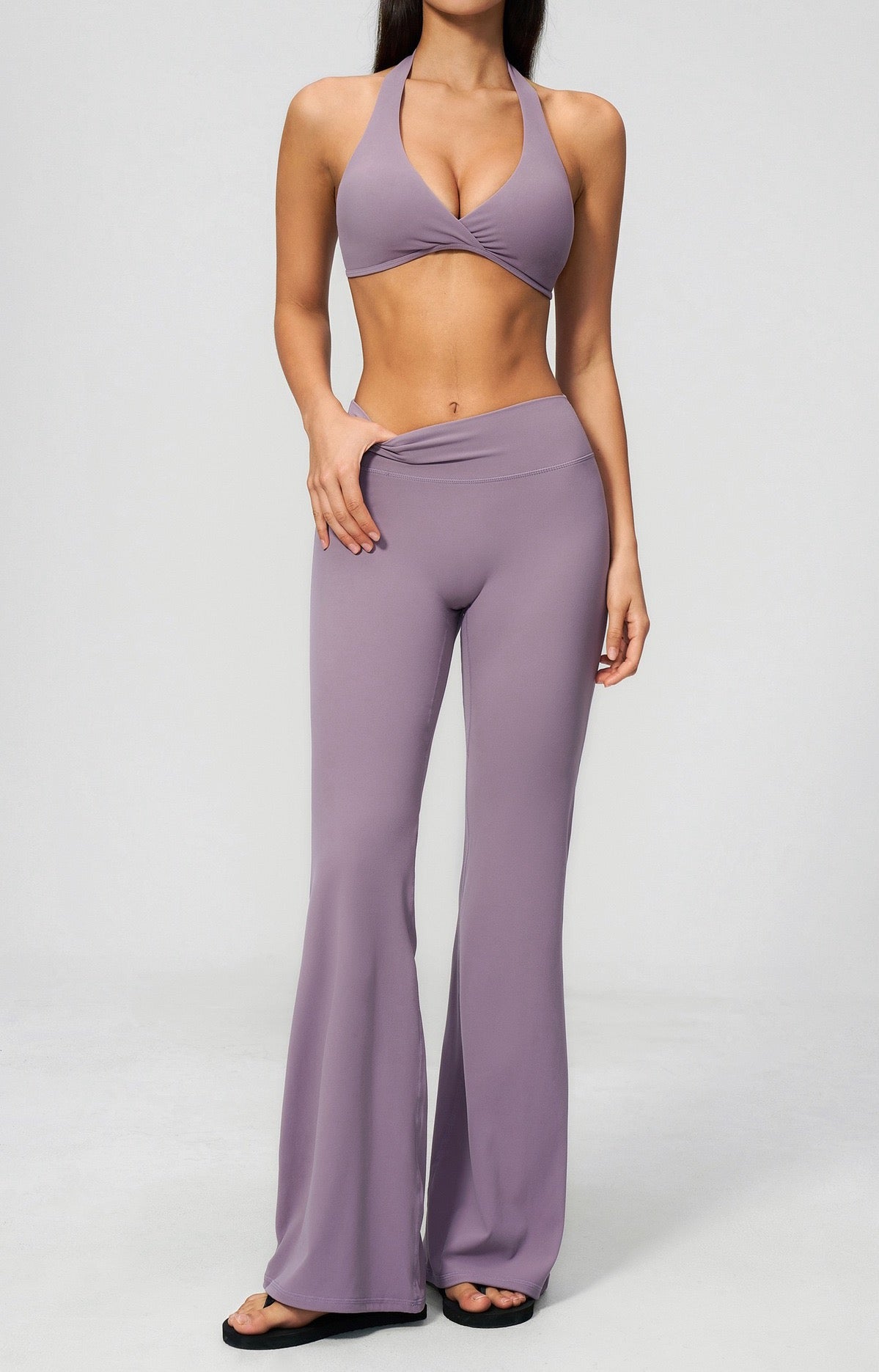 purple workout leggings