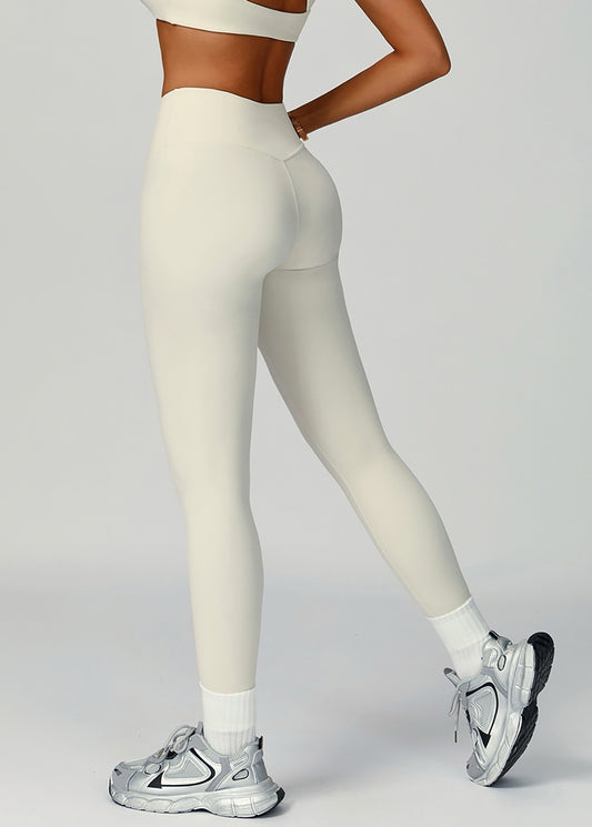 buttery soft yoga pants white
