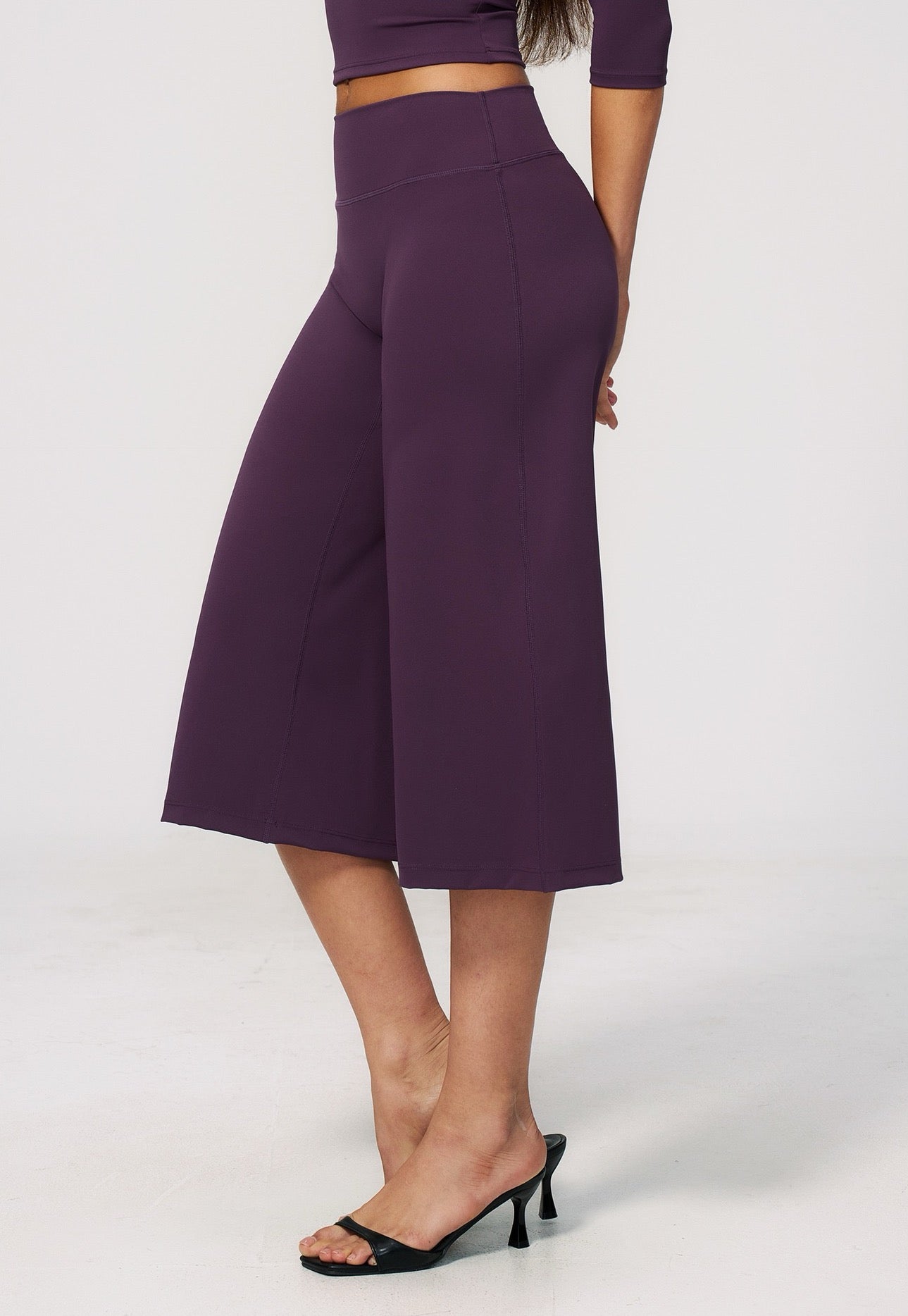 purple casual yoga pants women