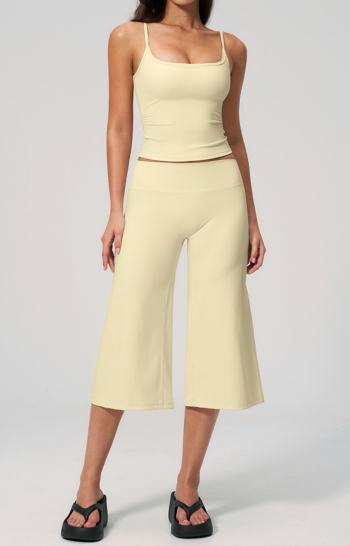 comfortable gym pants yellow