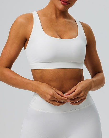 white sports bra for workouts