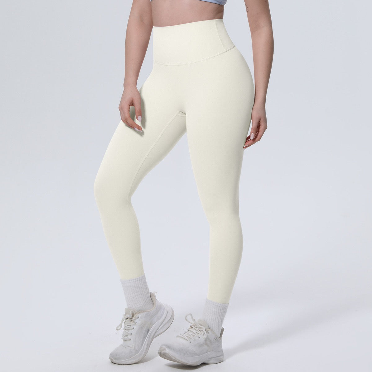 Black High Waist Workout Leggings – Squat Proof Gym Yoga Pants for Women