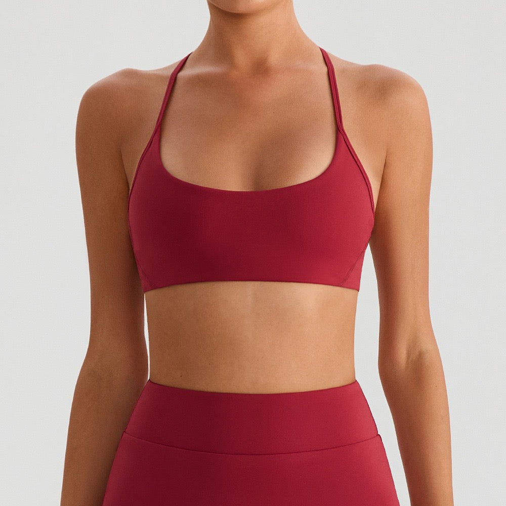 red comfy active bra for women