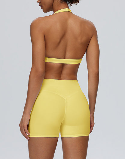 yellow contour activewear set