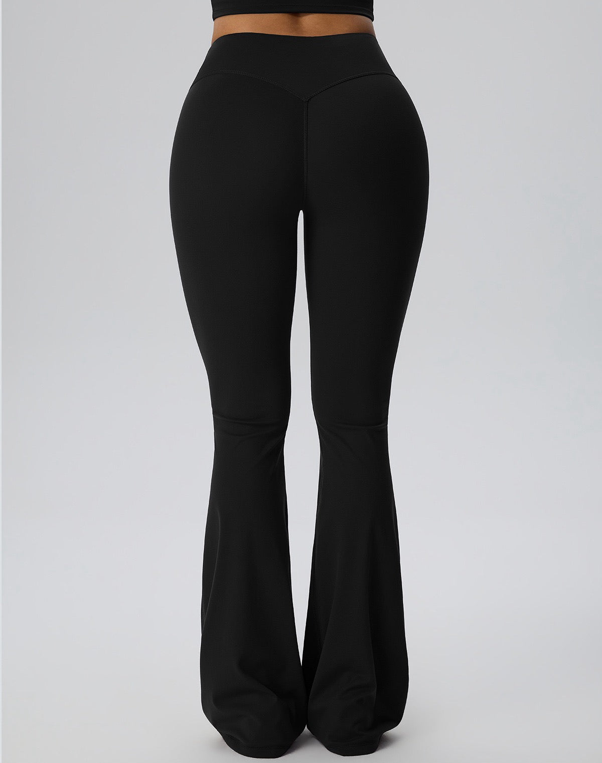 contour hip flare leggings black