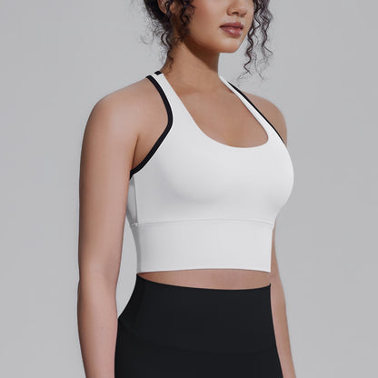 contrast trim workout tank