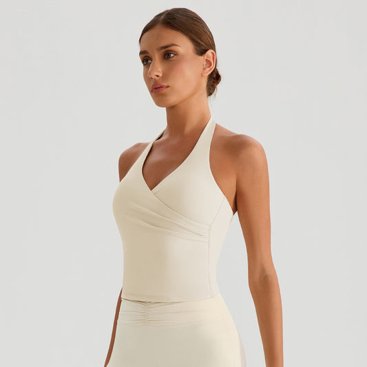 cozy halter gym top 