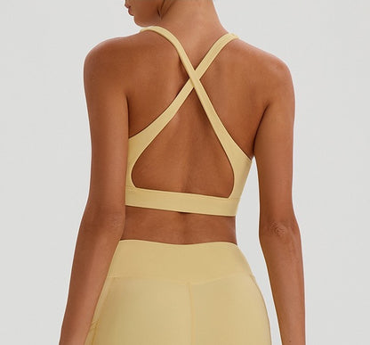 criss-cross activewear top