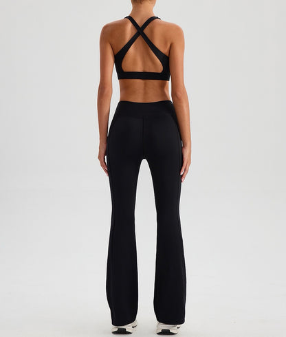 criss-cross back sports bra