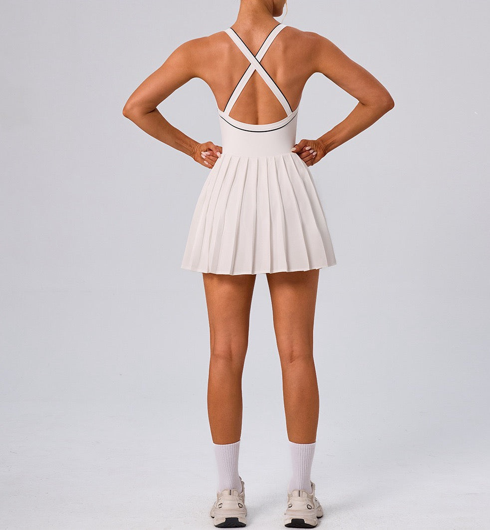 cross back tennis dress women