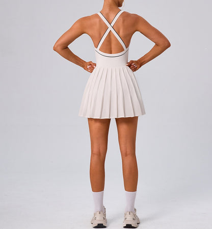 cross back tennis dress women