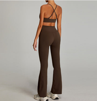 crossover waistband active leggings for studio and street