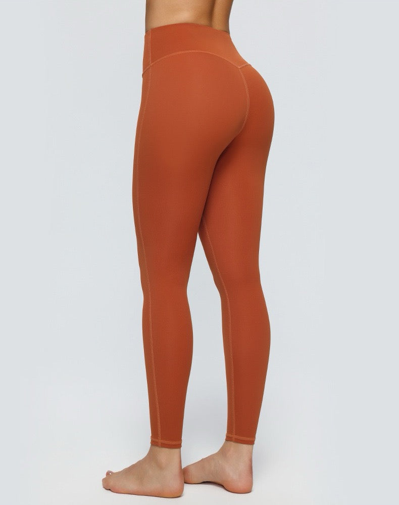 curve enhancing leggings hazelnut brown