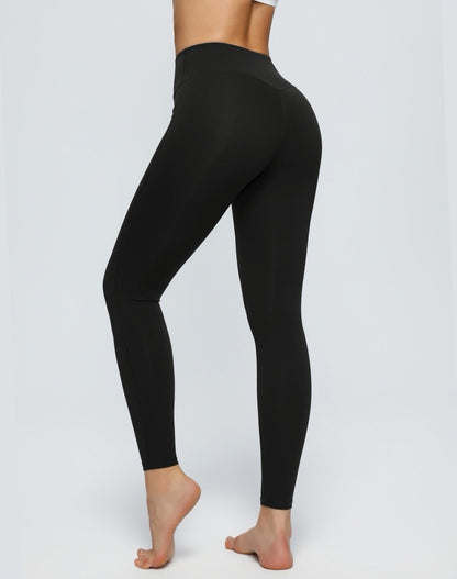 curve sculpting workout tights black