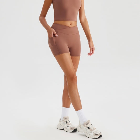 cute biker shorts with pockets for running 