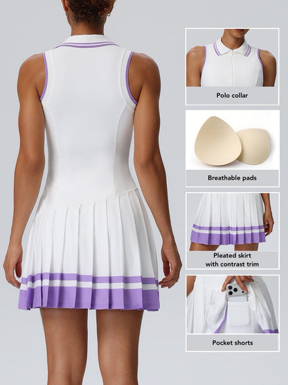 cute preppy tennis dress with anti-slip shorts