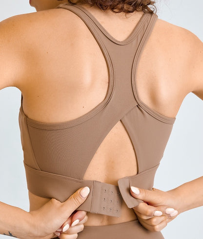 cutout sports bra for high mobility and airflow